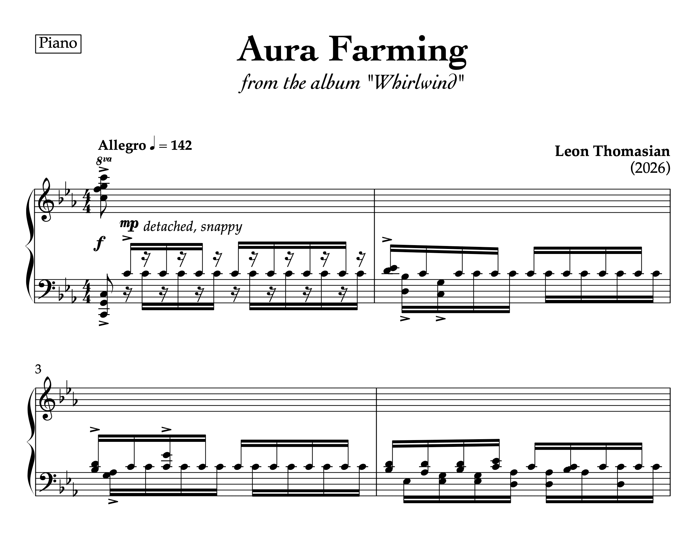 Aura Farming — score preview