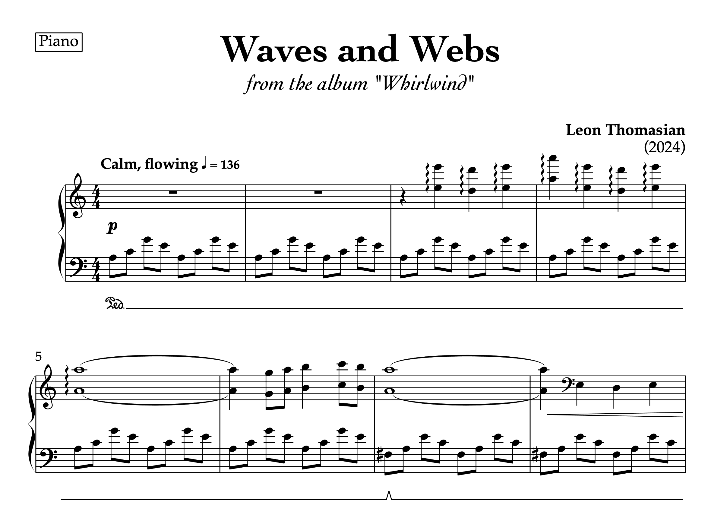 Waves and Webs — score preview