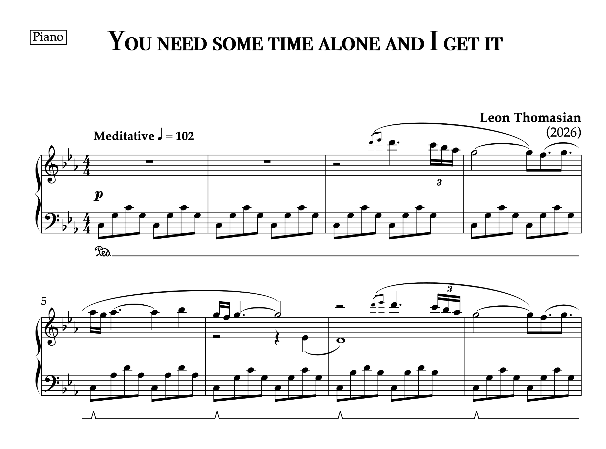 You need some time alone and I get it — score preview